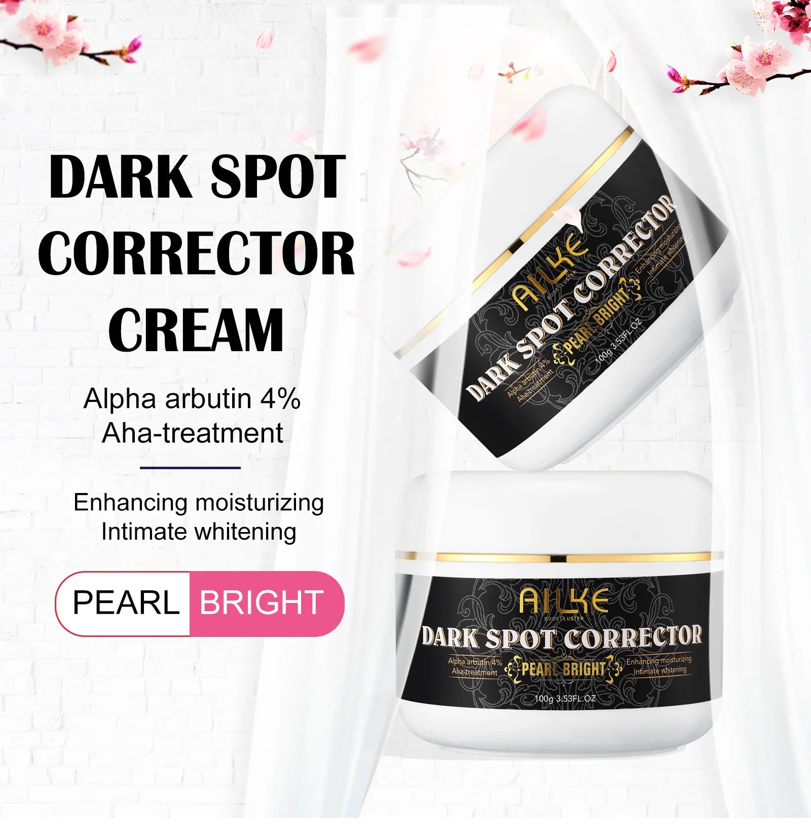 AILKE Collagen Whitening Kit, Moisturizer, Hydration, Dark Spot Removal Cream, Brightening Body Lotion, armpit Whitening Cream