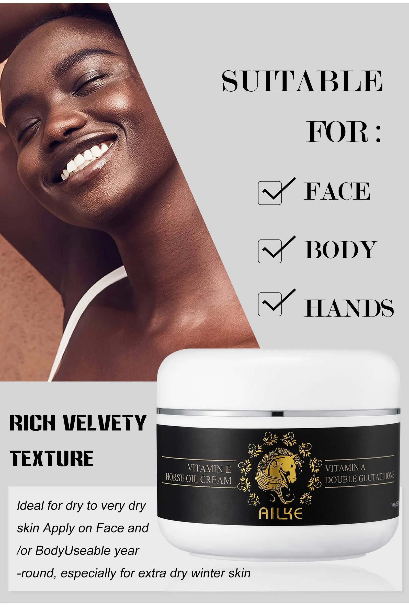 AILKE Collagen Whitening Kit, Moisturizer, Hydration, Dark Spot Removal Cream, Brightening Body Lotion, armpit Whitening Cream