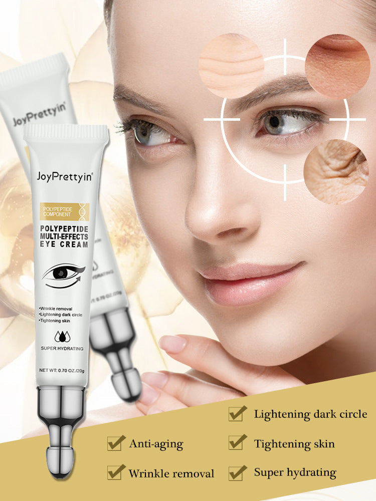 Dark Circle Remover Eye Cream Peptide Wrinkle Removal Serum Instant Eye Bags Anti-Puffiness Lifting Firming Skin Care Products