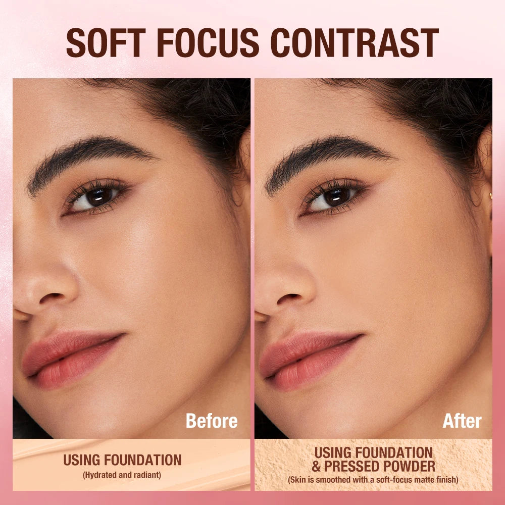 O.TWO.O Face Powder Oil-control 24 Hours SPF 30 PA+++ Long Lasting Waterproof Matte Face Makeup Cosmetic Setting Compact Powder