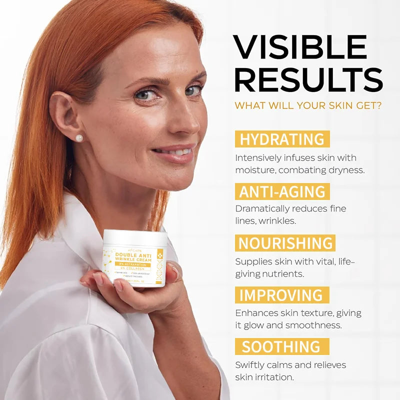 Anti Wrinkle Astaxanthin Collagen Cream 2025 New Anti Aging Ingredient Repairing Moisturizing Nourishing Korea Face Skin Care