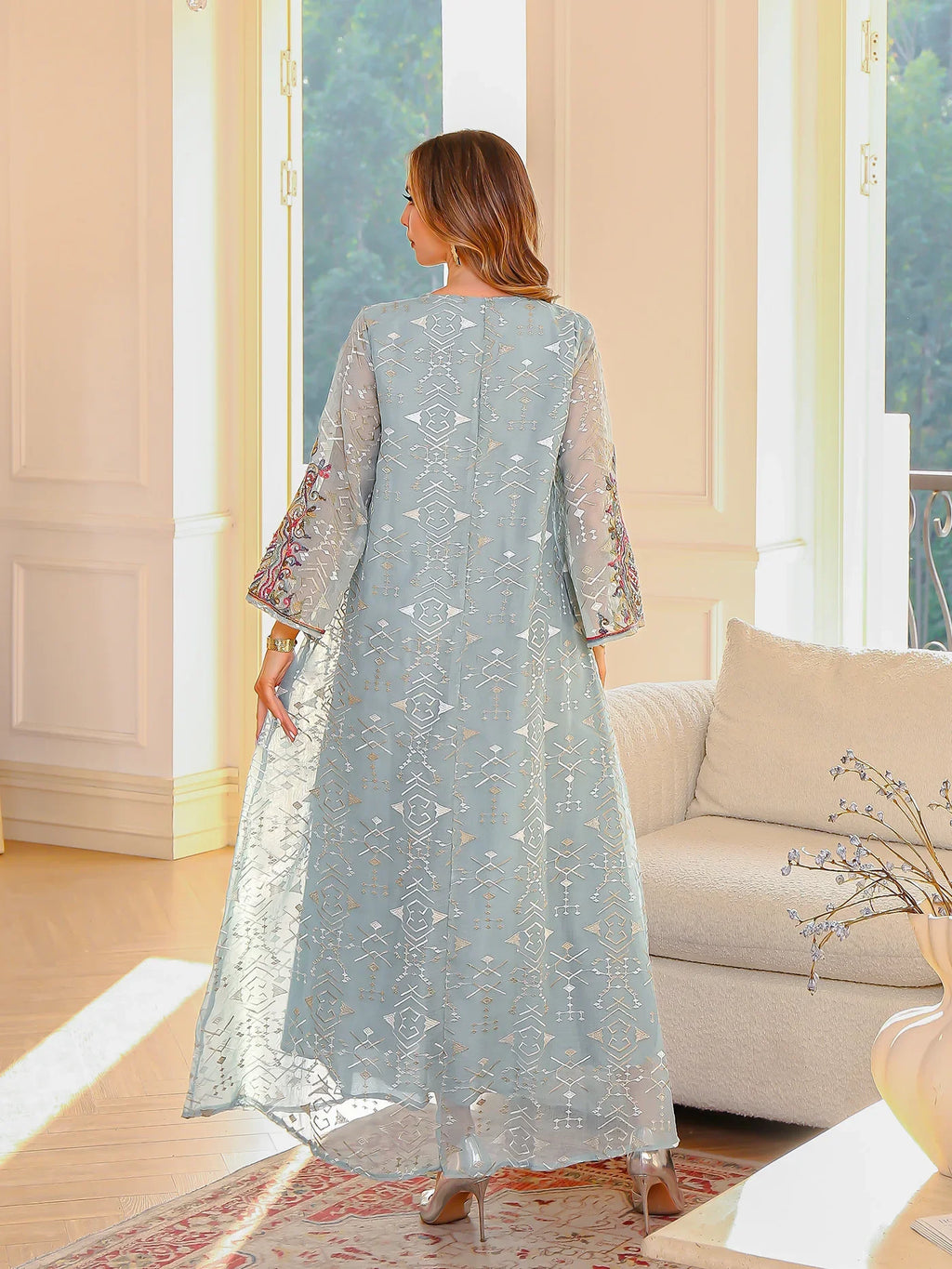 Eid Women Dress Muslim Abaya Dubai Vestidos Largos Party Caftan Jalabiya Ramadan Embroidery Abayas Kaftan Arab Long Robe 2026