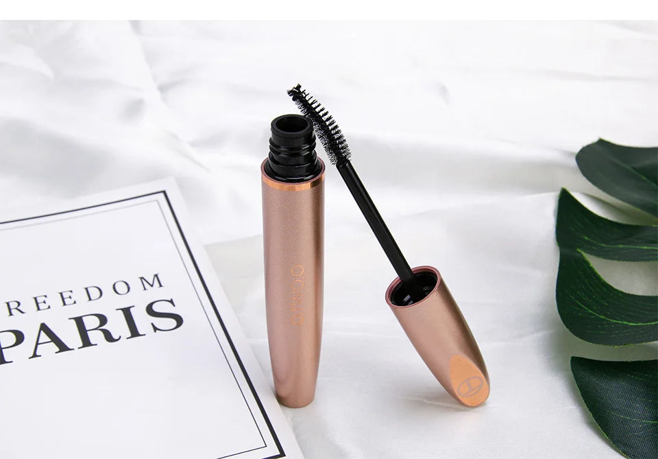 O.TWO.O Black Mascara Lengthens Eyelashes Waterproof Long-lasting 4D Silk Fiber Mascara Lash Extension Cosmetics Makeup