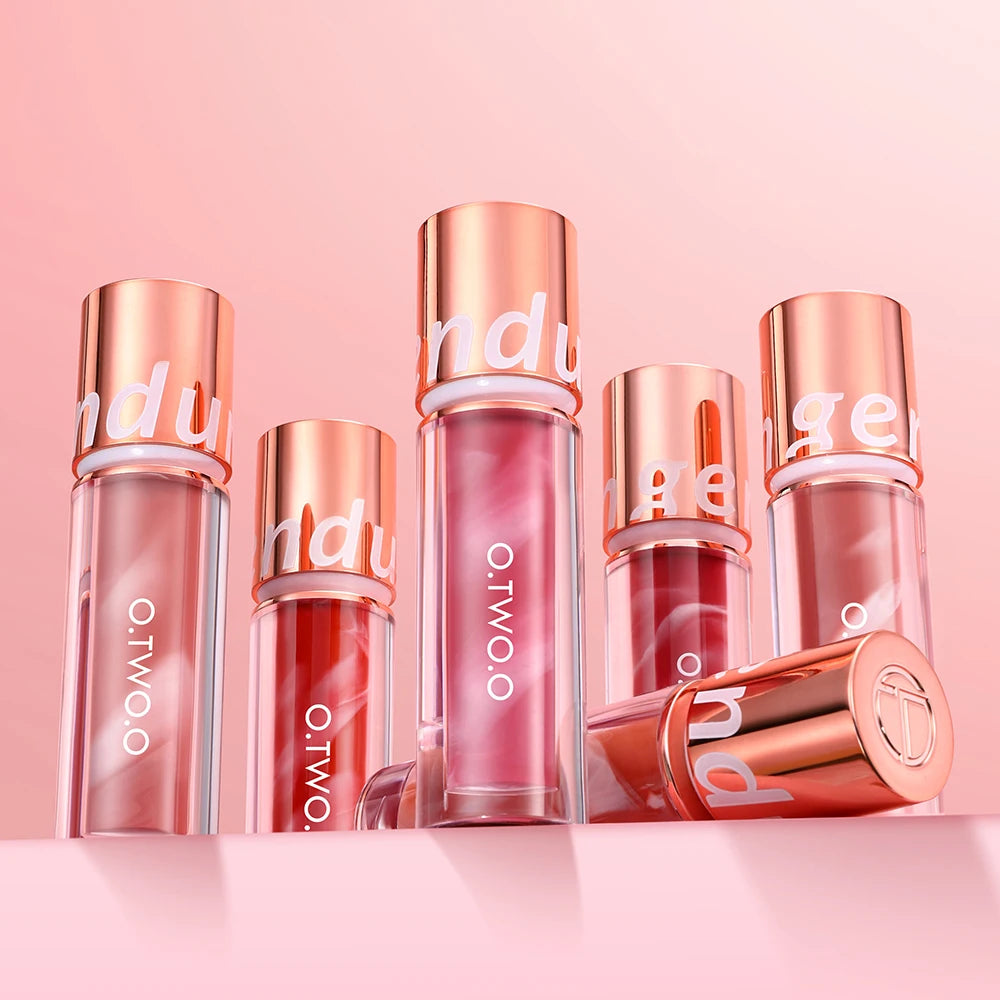 O.TWO.O Lipstick Lip Gloss Makeup Waterproof Velvet Non-stick Cup 8 Colors Lip Tint Matte Long Lasting Sexy Red Liquid Lip Stick