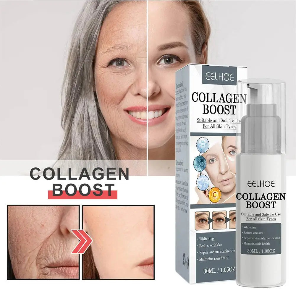 Collagen Boost Serum Wrinkle Remover Firming Whitening Hyaluronic Acid Essence Fade Fine Lines Women Skin Care 1/3/5pcs