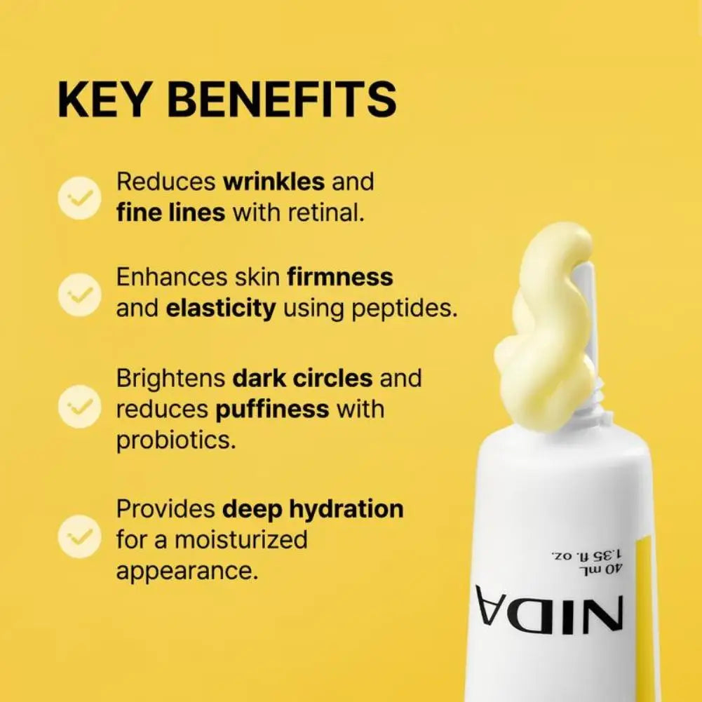 NIDA Korea Moisturizing Ultimate Cream Anti-Aging Propolis Essence Deeply Moisturizing Skin Care Retinol Revitalizing Eye Cream