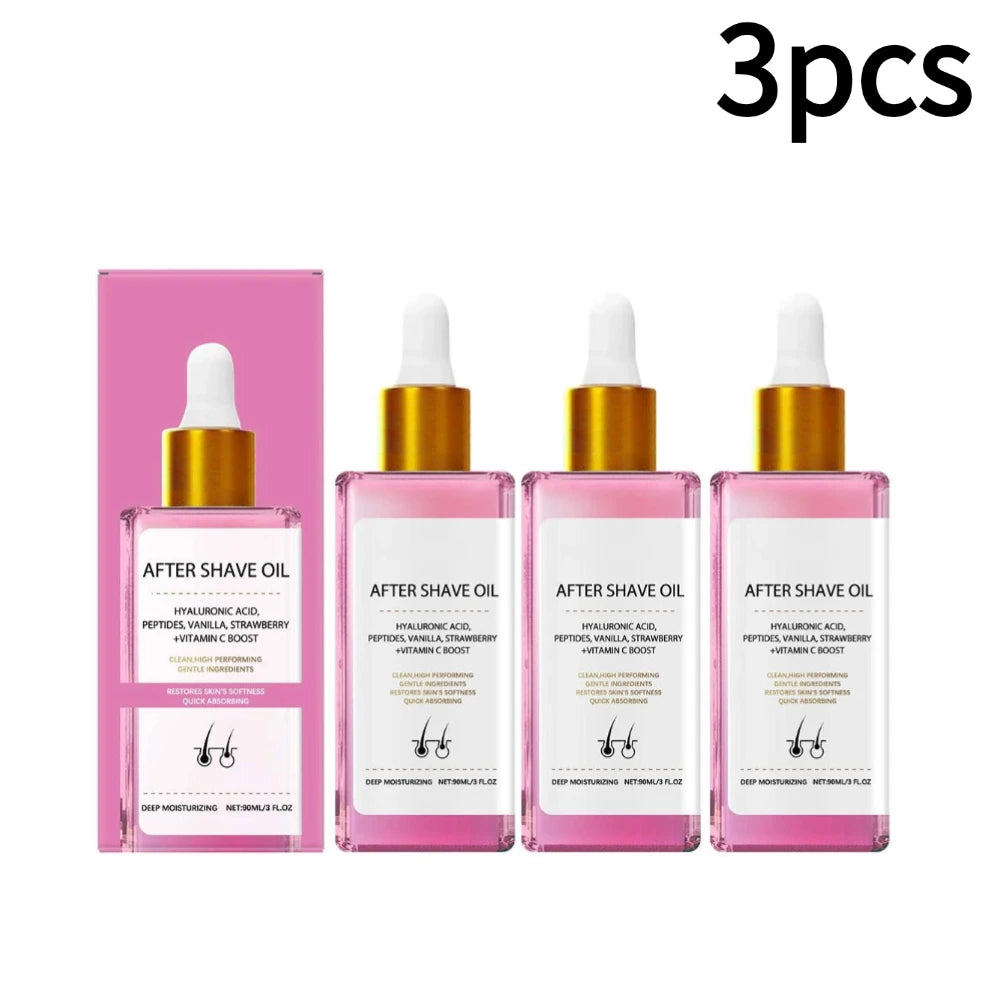 Strawberry Vanilla After Shave Oil For Smooth Skin Deeply Hydrates Shaving Care Oil Deeply Hydrates Shaving Care Oil 1/3/5pcs