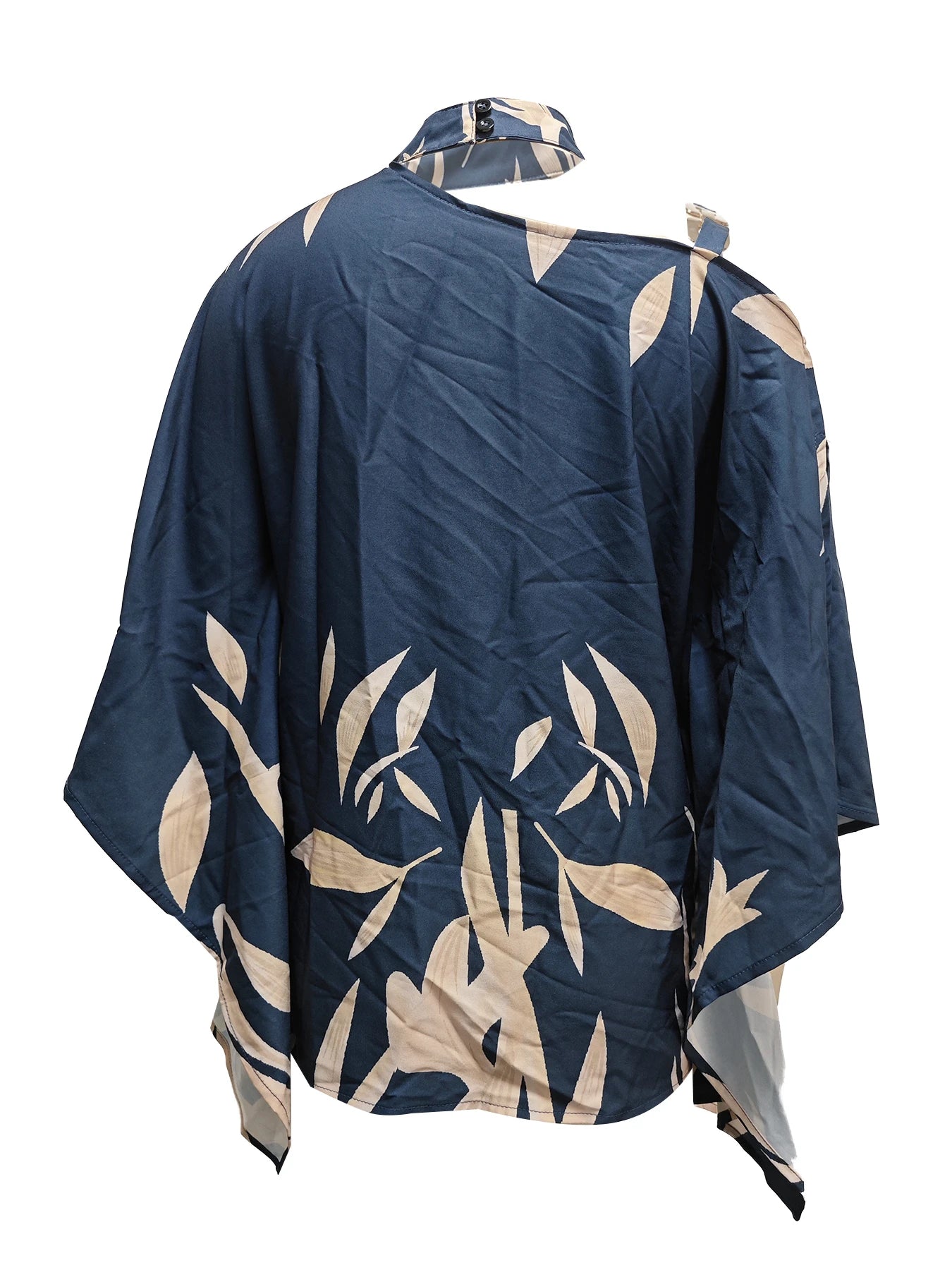 Casual Loose Women's Blouse Fashion Batwing Sleeve Print O-neck Shirts Top 2024 Spring Summer Office Lady Blouses Elegant Tops