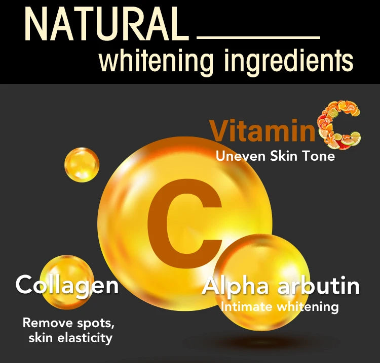 AILKE Collagen Whitening Kit, Moisturizer, Hydration, Dark Spot Removal Cream, Brightening Body Lotion, armpit Whitening Cream