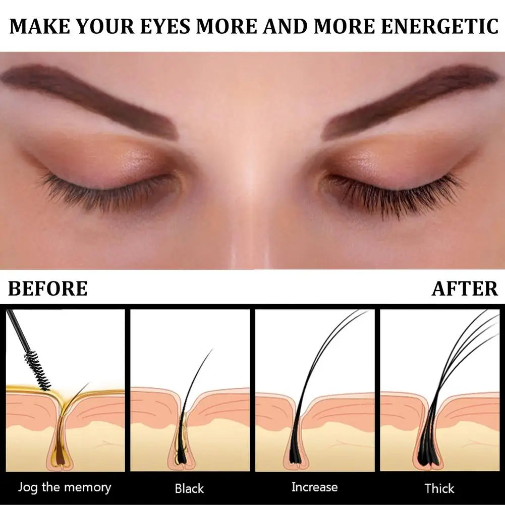 Eyelash Fast Grow Serum Lengthen Thicken Natural Curl Enlargement Voluminous Eyelash Enhancer Serum Eyebrows Thicker