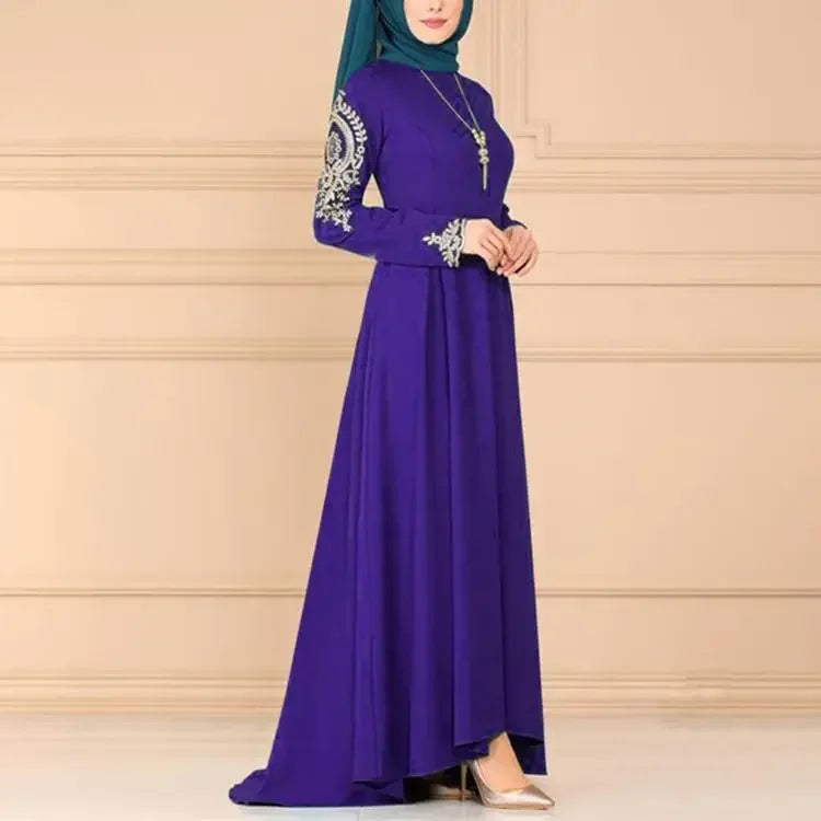 Kaftan Muslim Women Long Dress Party Prayer Ramadan Islamic Maxi Robe Bangladen Pakistan Gown Elegant Vintage Eid Mubarak Elbise