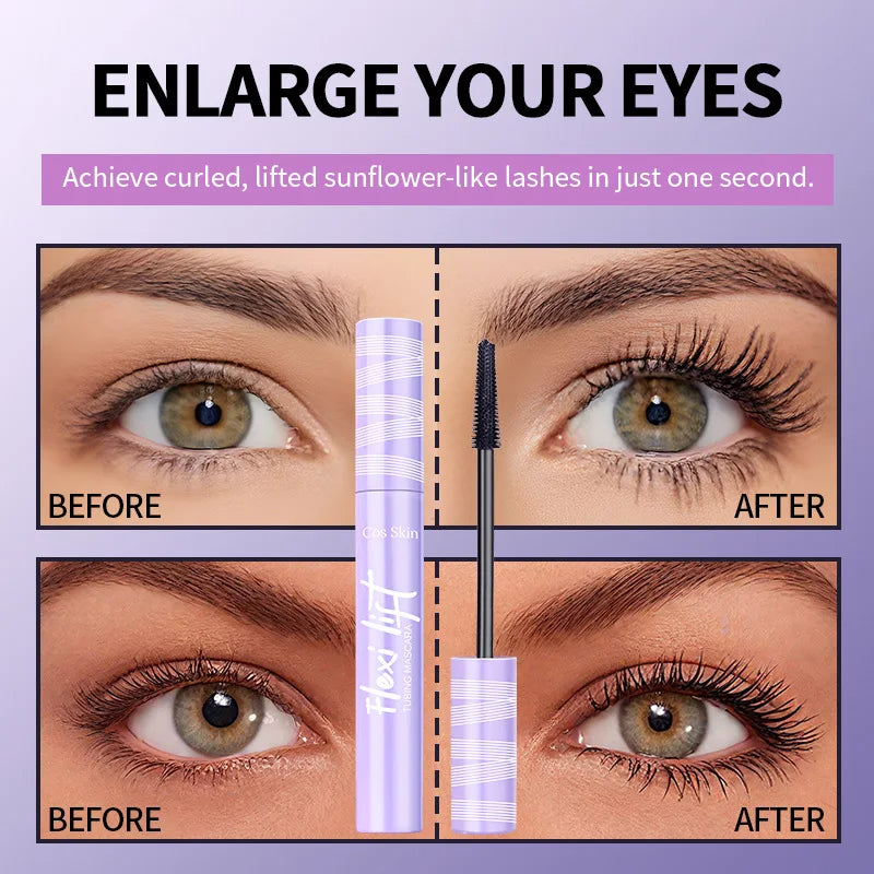 5D Waterproof Mascara Lengthening Eyelashes Long Lasting Sweatproof Mascara Black Silk Fibre Make Up Beauty Korean Cosmetics New