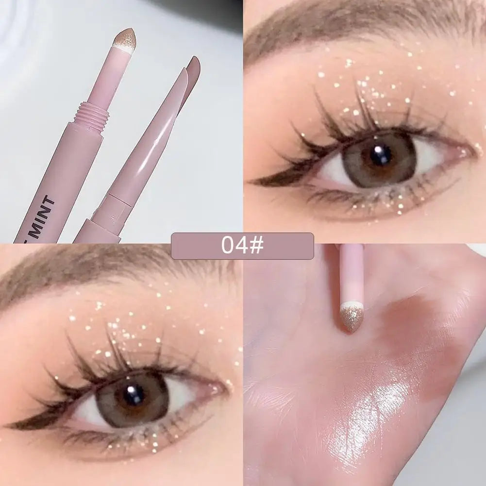 Meniscus Double-end Lying Silkworm Eyeliner Pencil Diamond Glitter Matte Aegyosal Pen Brightening Cream Shadow Highligher Makeup