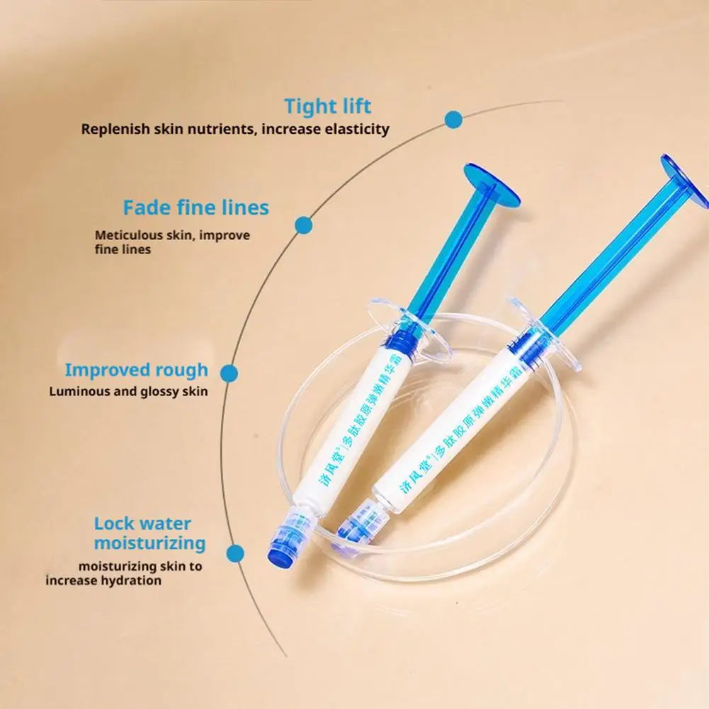 Effectively Improves Polypeptide Collagen Essence Elastic Tender Cream Reduces Fine Lines Deeply Nourishes Skin 1PC