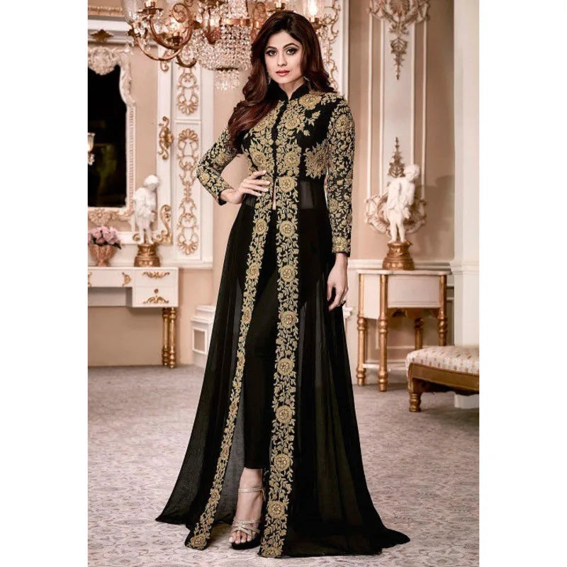 [Vibe] Women Muslim Elegant Chiffon Lace Dress Dubai Robe Islamic Turkey Ramadan Abaya Evening Party Dress 2025