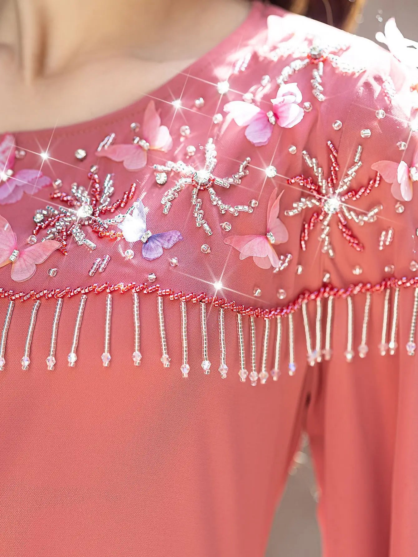 2025 Eid Diamonds Abaya Dubai Kaftan Women Muslim Evening Party Dress Turkey Caftan Marocain Femme Robe Ramadan Islam Jalabiya