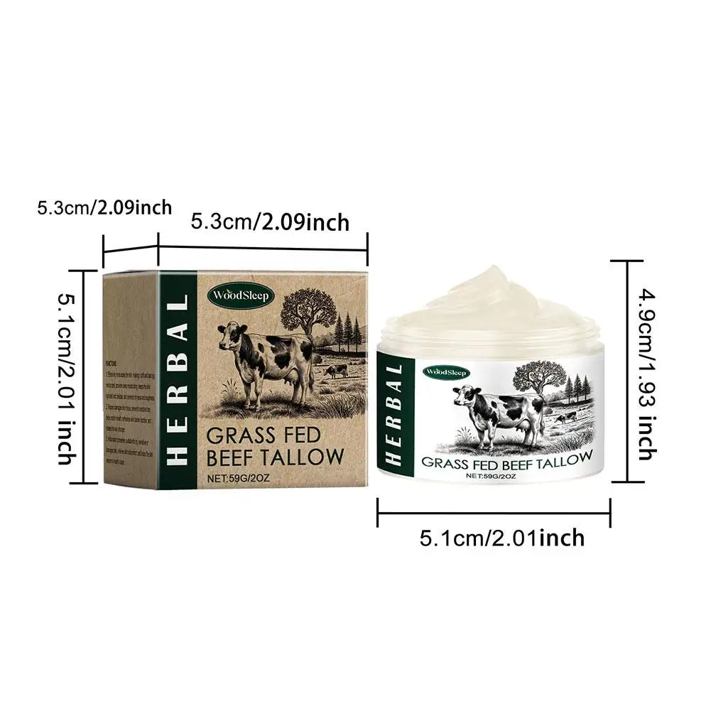 1/2/3pcs Tallow Face Moisturizer Moisturizing Nourishing Cream Brightening Skin Facial Cream Anti-Aging Face Skin Care