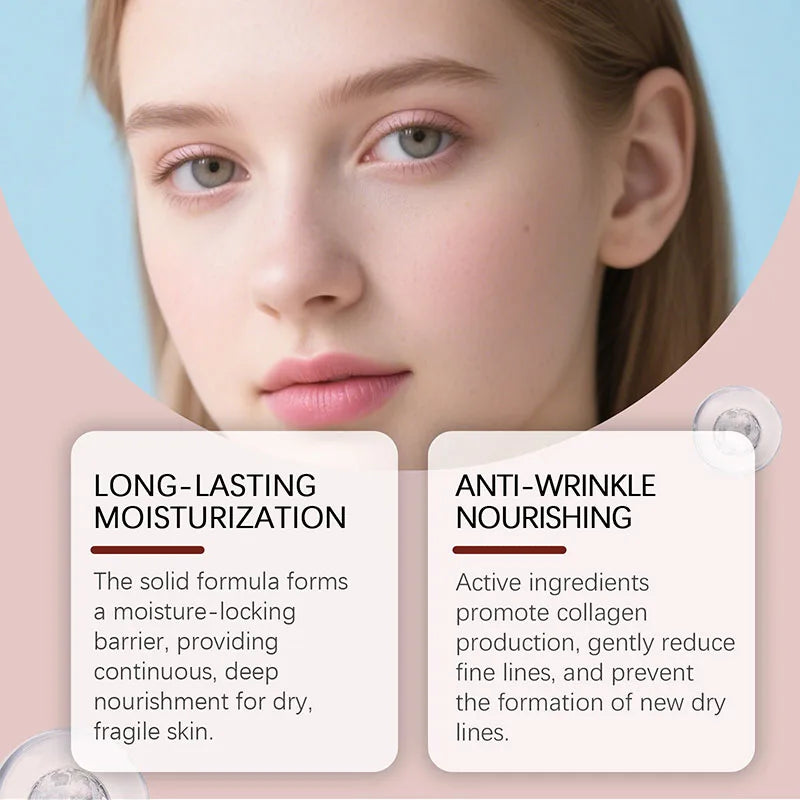 Calcium Volume Multi Balm Korean Skincare Stick Face & Eye Cream Collagen Deep Moisturizing Anti-Wrinkle Suitable for Pre Makeup
