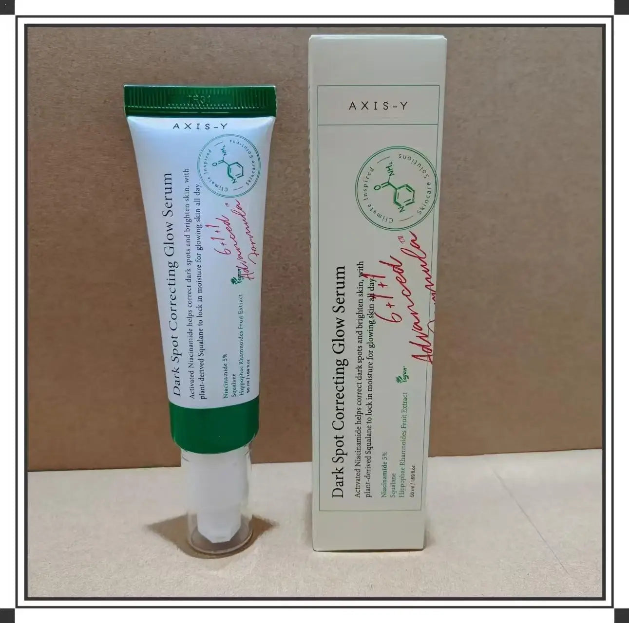 Korean Skin Care AXIS-Y Dark Spot Correcting Glow Serum 50ml / 1.69 Fl. Oz Moisturizing Face Serum For All Skin Types