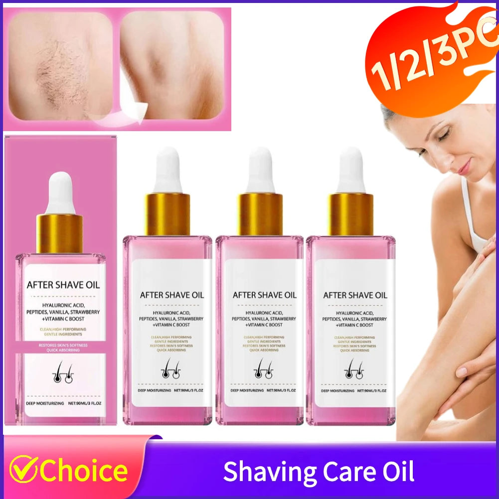 Strawberry Vanilla After Shave Oil For Smooth Skin Deeply Hydrates Shaving Care Oil Deeply Hydrates Shaving Care Oil 1/3/5pcs