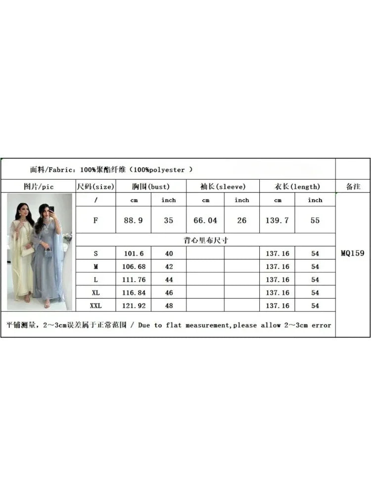 Ramadan Dubai Elegant cock abaya Polka Dot Dresses Long Dolman Sleeve For Muslim Women's Brief Kaftan