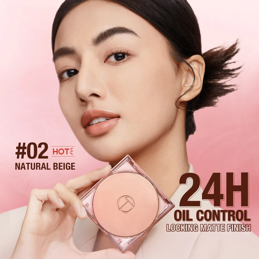 O.TWO.O Face Powder Oil-control 24 Hours SPF 30 PA+++ Long Lasting Waterproof Matte Face Makeup Cosmetic Setting Compact Powder