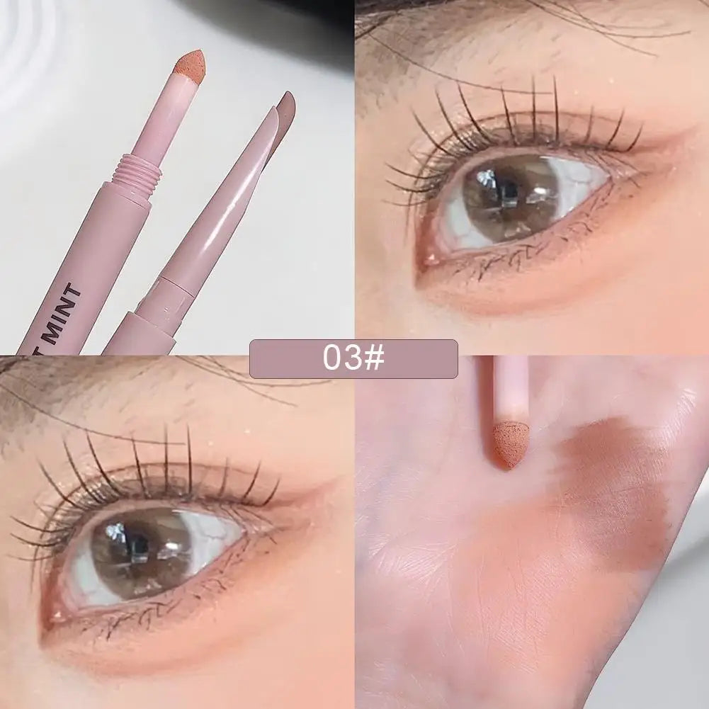 Meniscus Double-end Lying Silkworm Eyeliner Pencil Diamond Glitter Matte Aegyosal Pen Brightening Cream Shadow Highligher Makeup