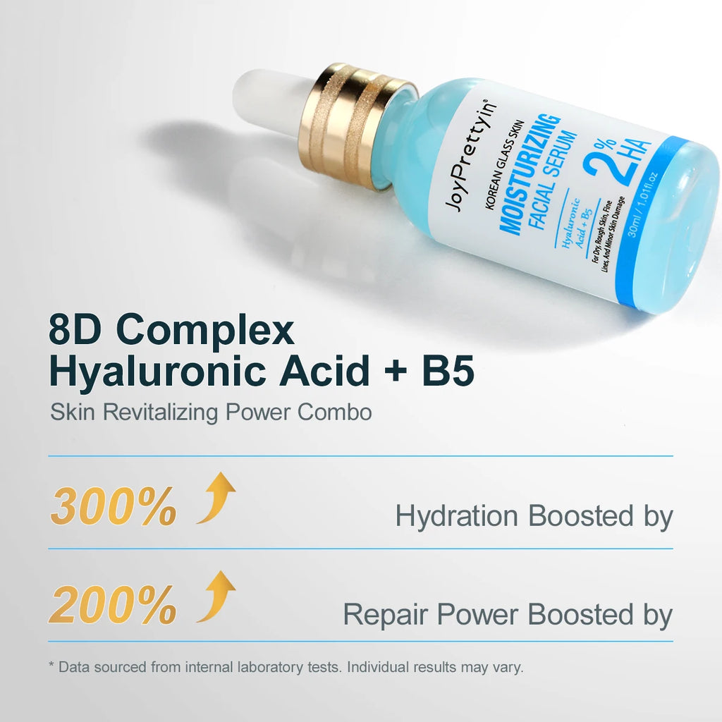 B5 Moisturizing Face Serum Hyaluronic Acid Improve Dark Skin Fade Fine Lines Deep Hydration Firming Facial Essence Skin Care