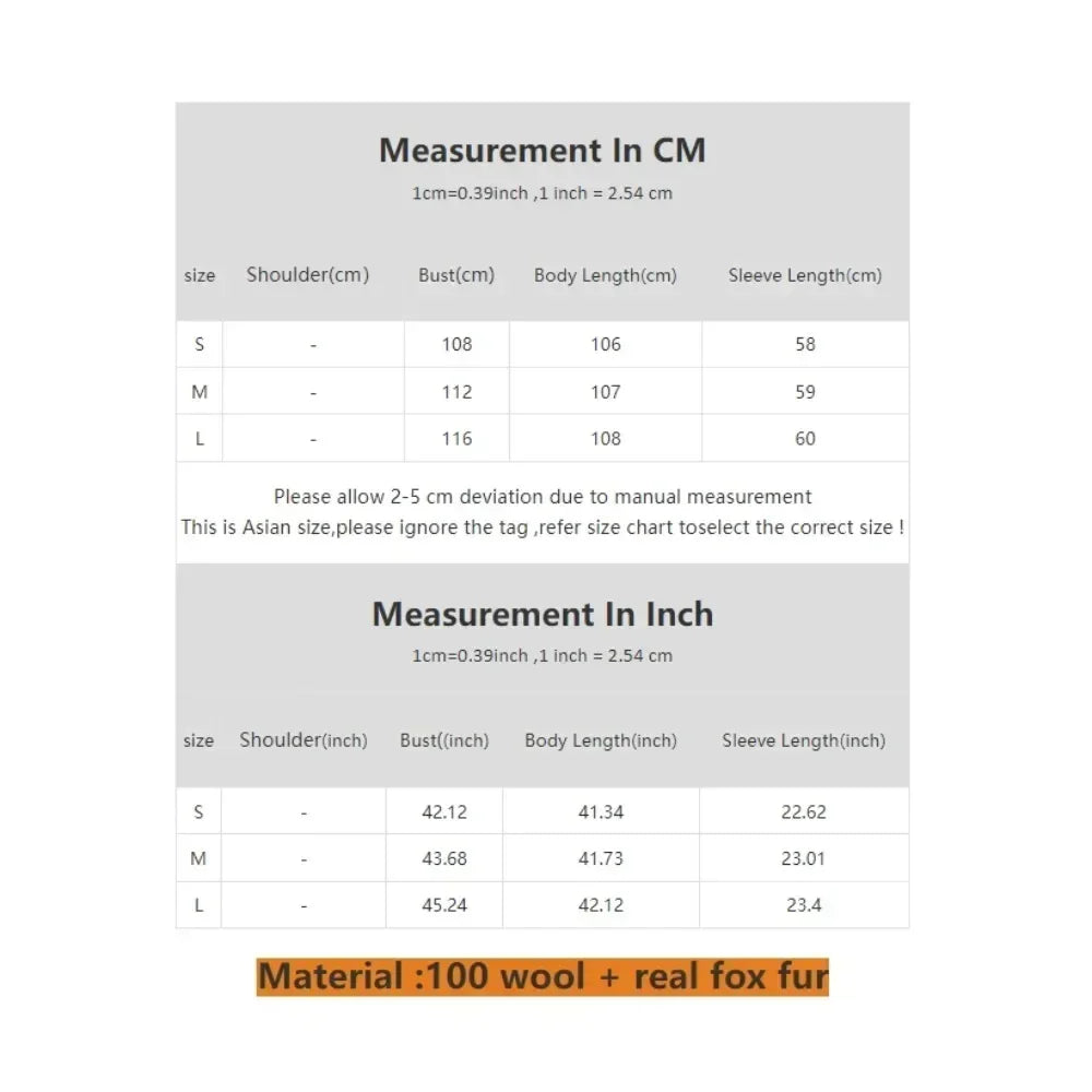 Elegant Warm Woolen Coats Real Fur Jacket with Belt Loose Fashion Outerwears 2024 Women Big Fur Collar Overcoats Female