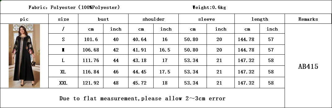 Muslim Women Sequin Embroidery Maxi Dress Dubai Abaya Turkey Kaftan Eid Djellaba Islam Jalabiya Robe Caftan Marocain Femme 2025