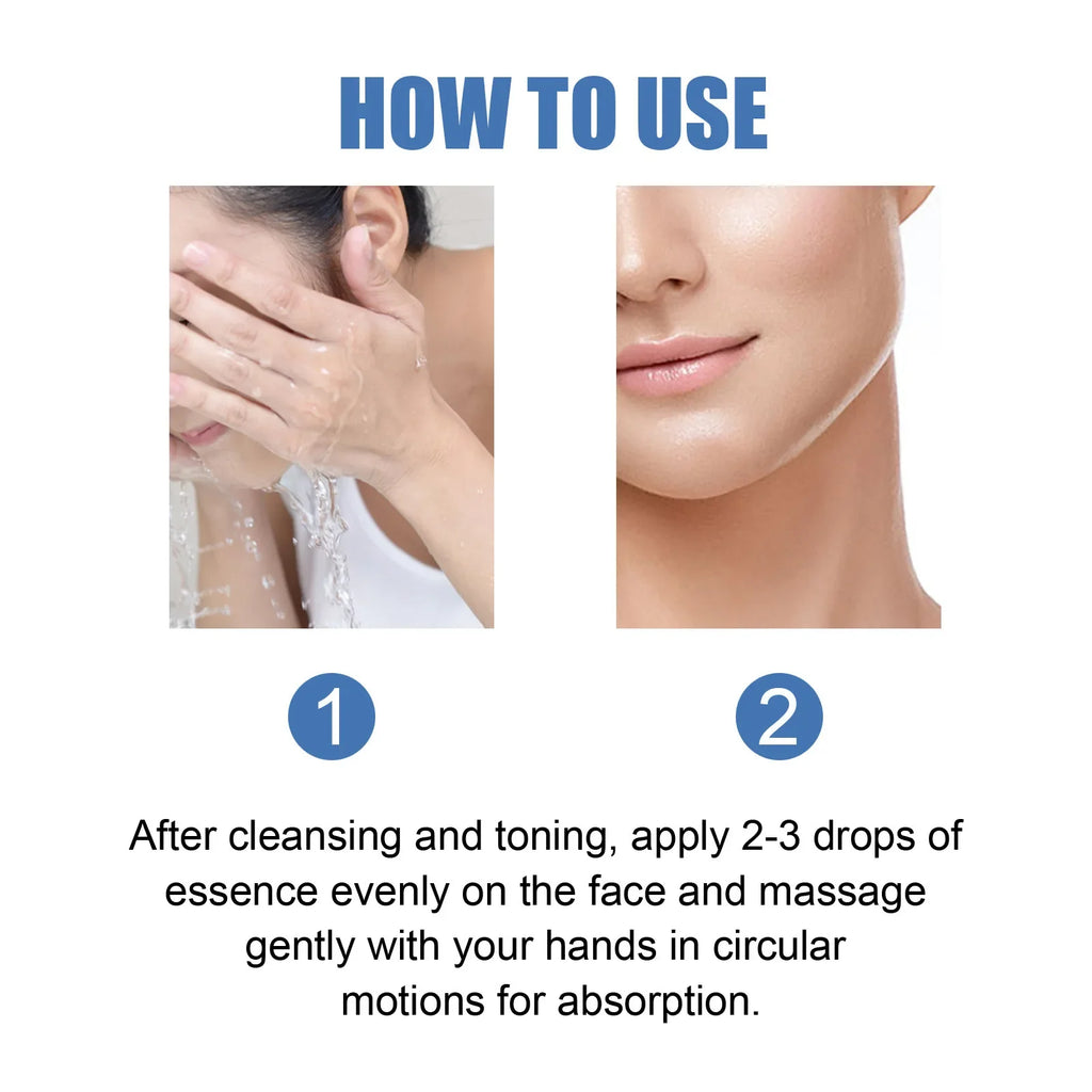 Blue Copper Peptide Serum Firming Fade Fine Lines Shrink Pores Skin Care Rejuvenation Smooth Brightening Spot Moisturizing Serum