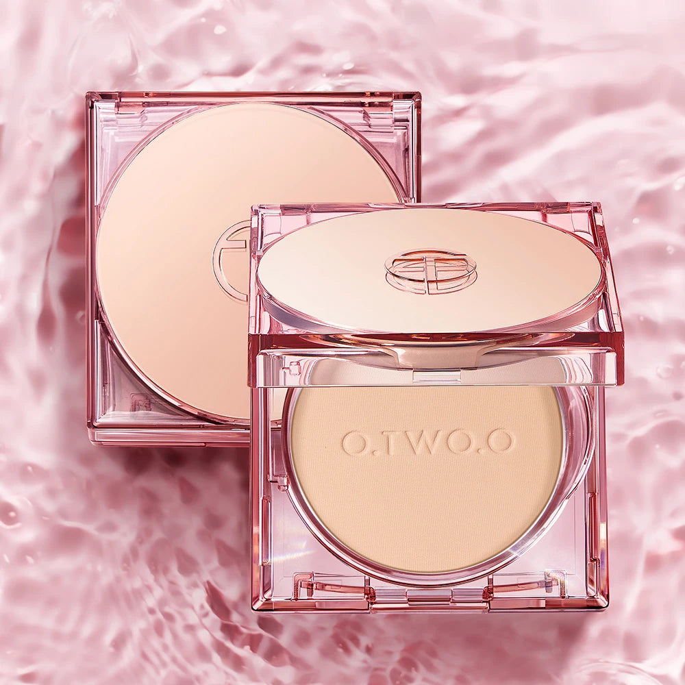O.TWO.O Face Powder Oil-control 24 Hours SPF 30 PA+++ Long Lasting Waterproof Matte Face Makeup Cosmetic Setting Compact Powder