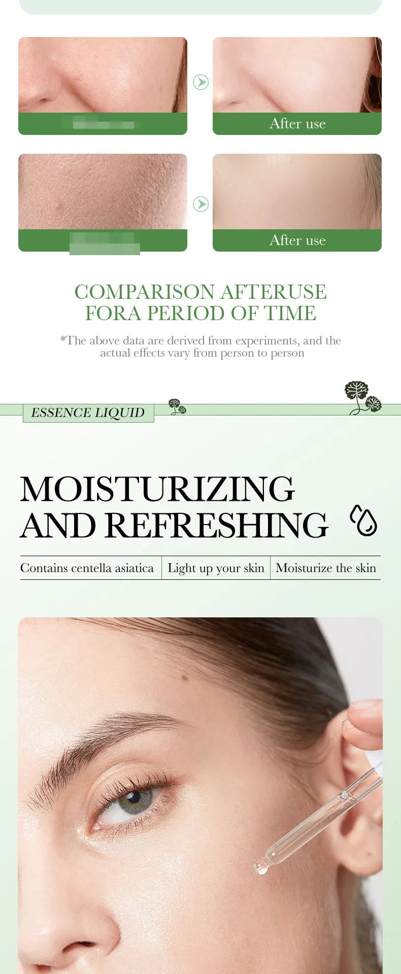 BIOAQUA Centella Face Serum Skincare Face Essence Moisturizing Hydrating Firming Repairing Facial Liquid Serum Skin Care