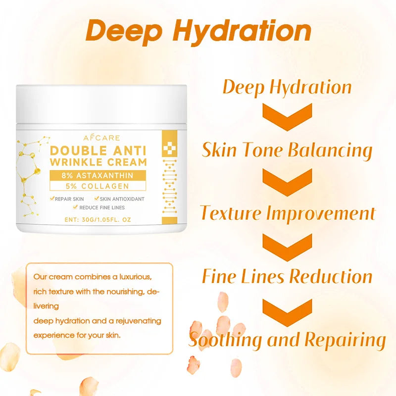 Anti Wrinkle Astaxanthin Collagen Cream 2025 New Anti Aging Ingredient Repairing Moisturizing Nourishing Korea Face Skin Care