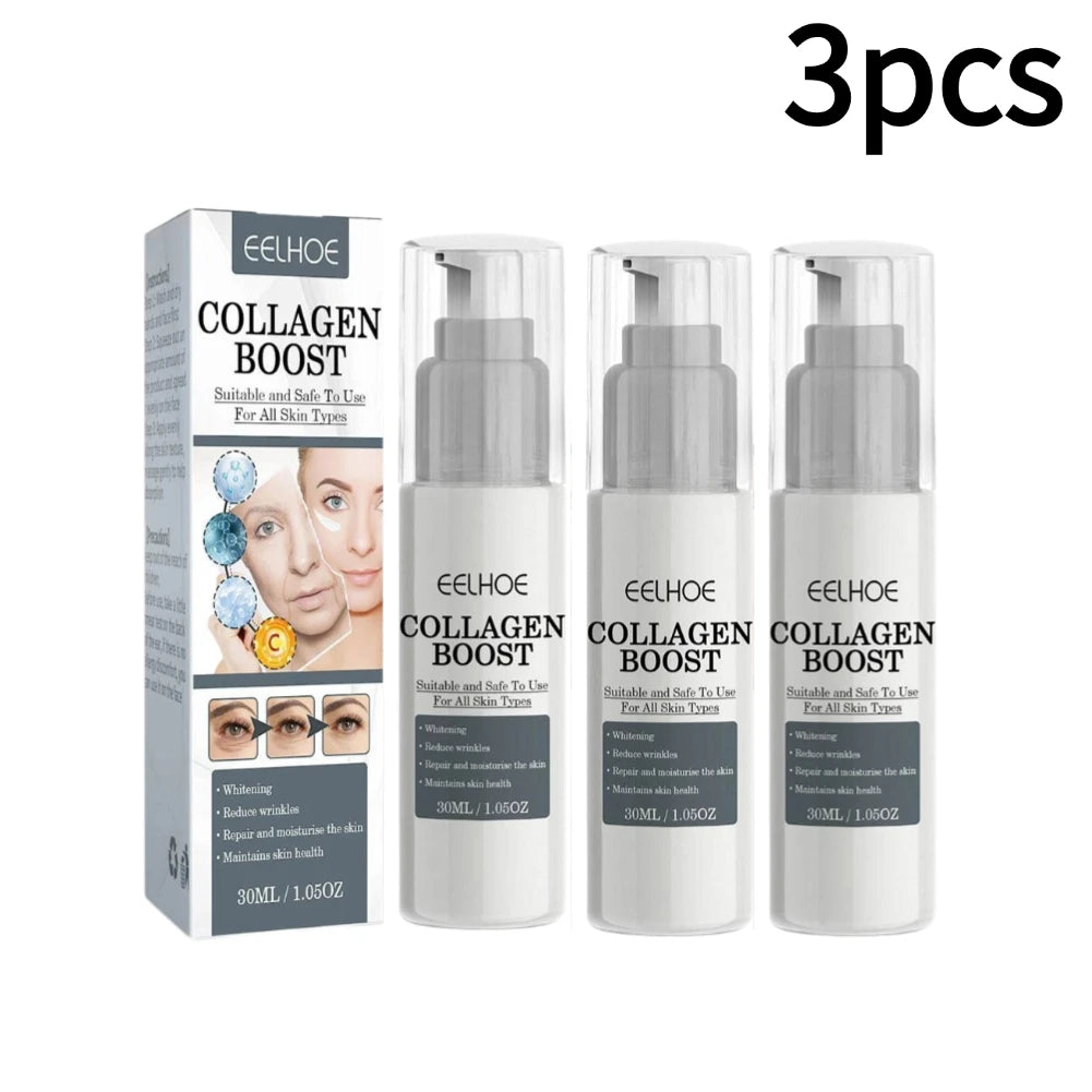 Collagen Boost Serum Wrinkle Remover Firming Whitening Hyaluronic Acid Essence Fade Fine Lines Women Skin Care 1/3/5pcs