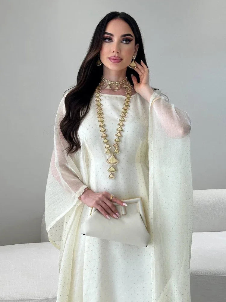 Ramadan Muslim Women Dress Caftan Abaya Ramadan Gown Abayas Islamic Party Bat Sleeve Long Dresses Eid Vestidos Largos 2026