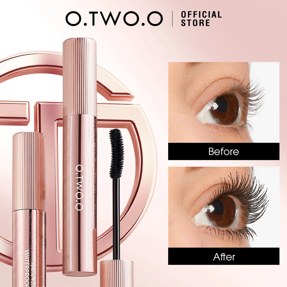 O.TWO.O 5D Mascara Waterproof Super Volume Long -lasting Hypercurl Lengthening Eyelash Long-Wearing Eyelashes Black Eye Mascara