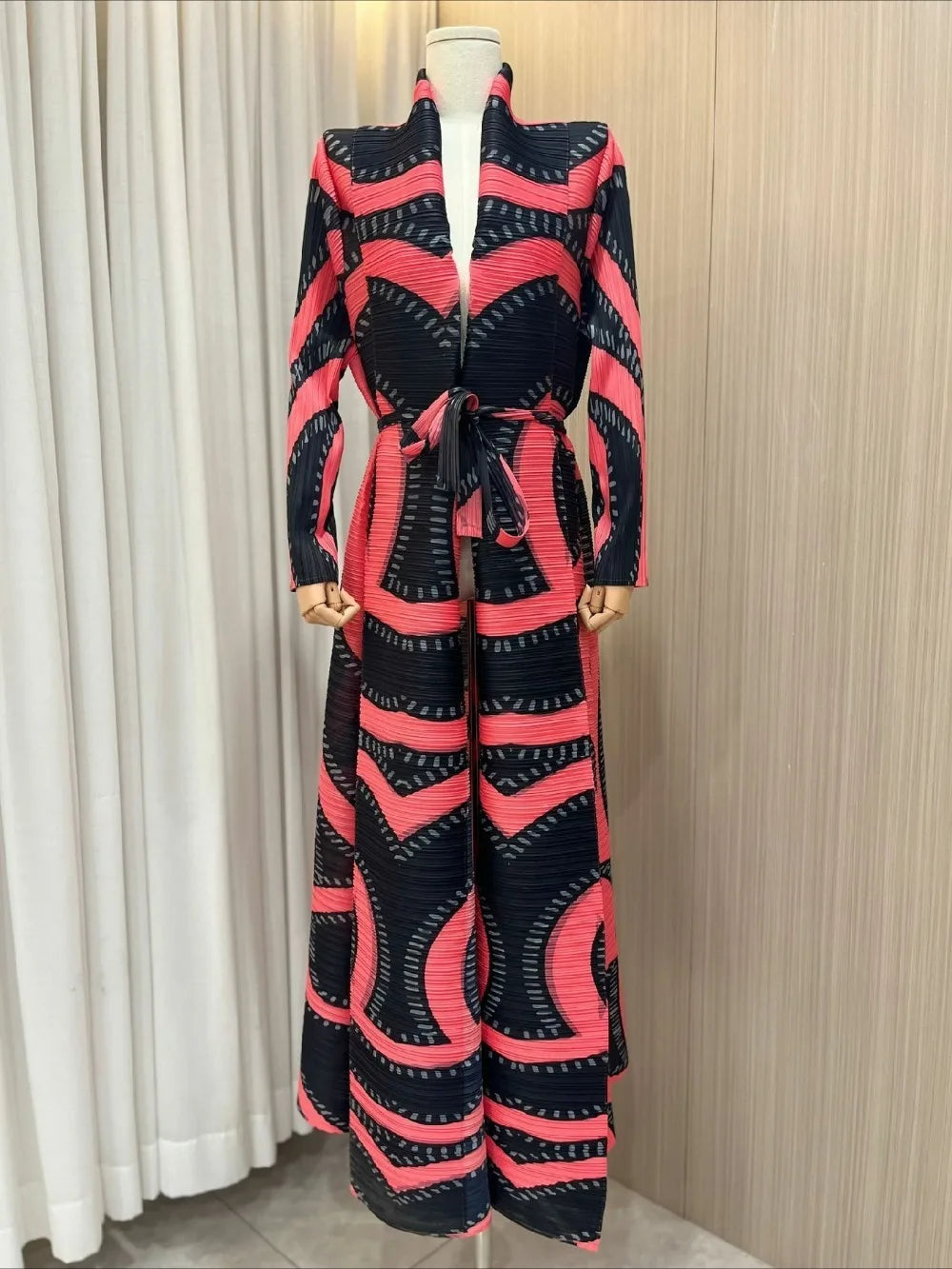Eid Muslim Dress for Women Abaya Ramadan Print Pleated Cardigan Jalabiya Party Long Robe Morocco Dubai Kaftan Vestidos Largos