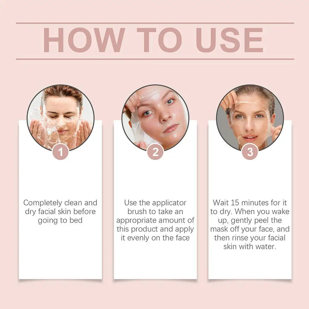 Collagen Overnight Wrapping Peel Off Facial Mask Korean Collagen Night Wrapping Mask Deeply Hydrates Night Care Mask Cream