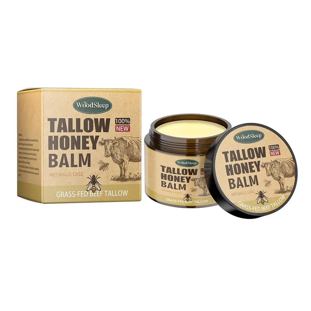 Whipped Beef Tallow And Honey Balm Moisturizing Beef Tallow Face Cream Body Lotion Grass Fed Grass Finished Face Cream Care