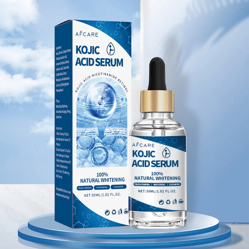 تبهت البقع الداكنة العنيدة وكشف عن بشرة مضيئة باستخدام هذا المصل القوي لحمض الكوجيك.