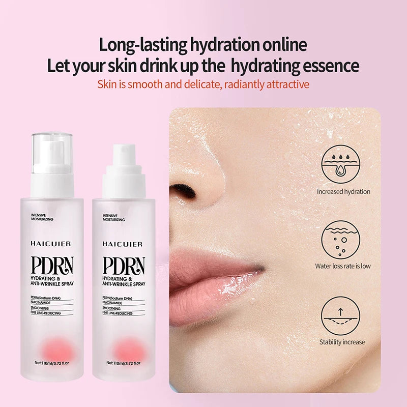 PDRN Essence Moisturizing Spray Hydrating Clear Lasting Hydrating Skincare Set Refreshing NonGreasy Fast-Acting Brighten Essence