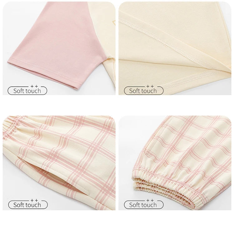 Female Summer Pijamas Short Women Cotton Pajamas Sleeve Shorts Nightwear Sweet Sleepwear Cartoon Pyjamas Woman Home Suit