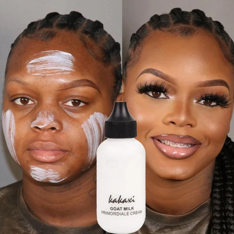 50ml Goat Milk Liquid Foundation Matte Concealer Waterproof Oil-control Cover Dark Circles Brighten Natural Cosmetics Makeup