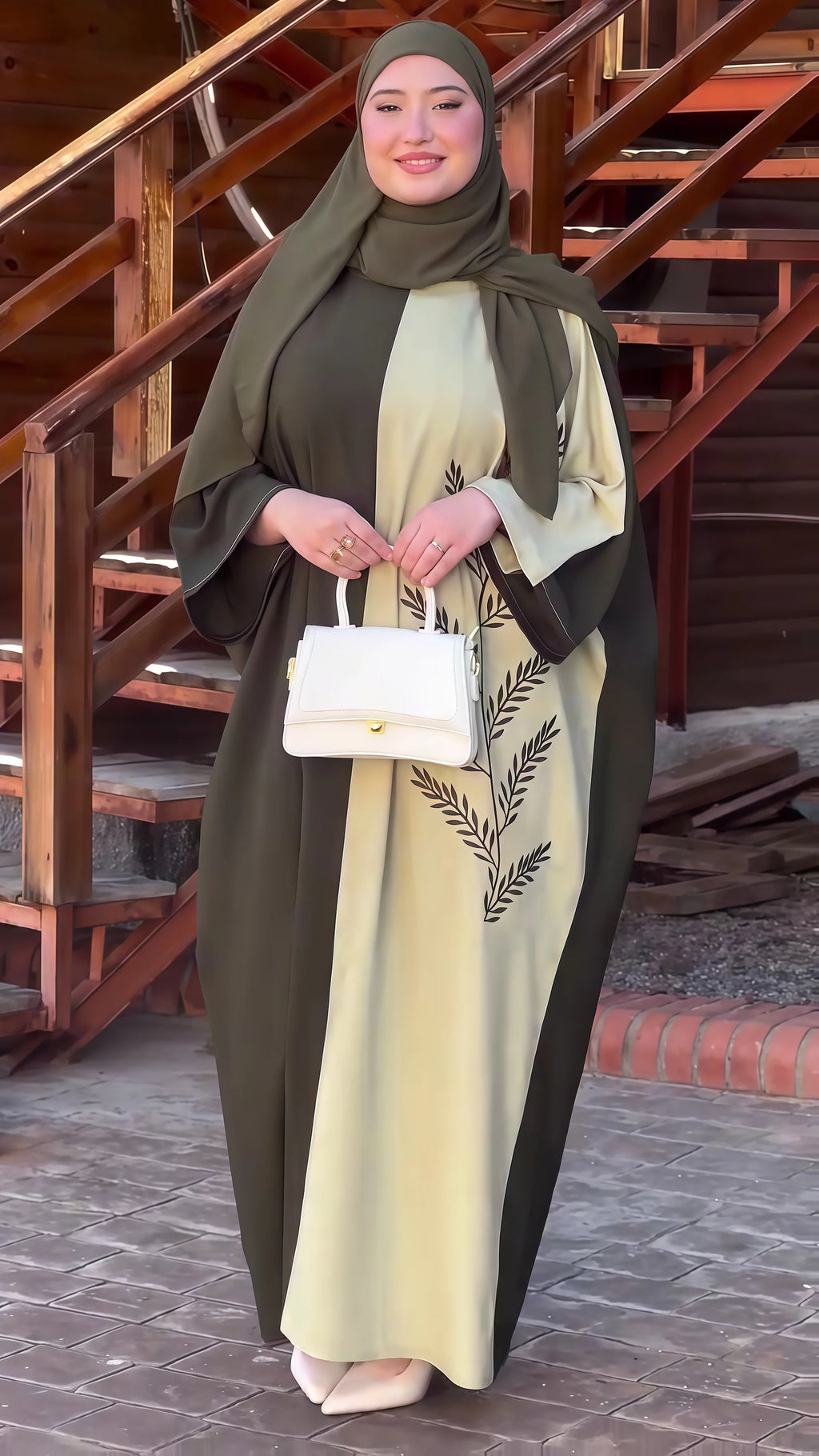 عباءة نسائية تجمع بين الأناقة والاحتشام بتدرج لونين مميز يضيف لمسة عصرية ورقي إلى مظهرك.