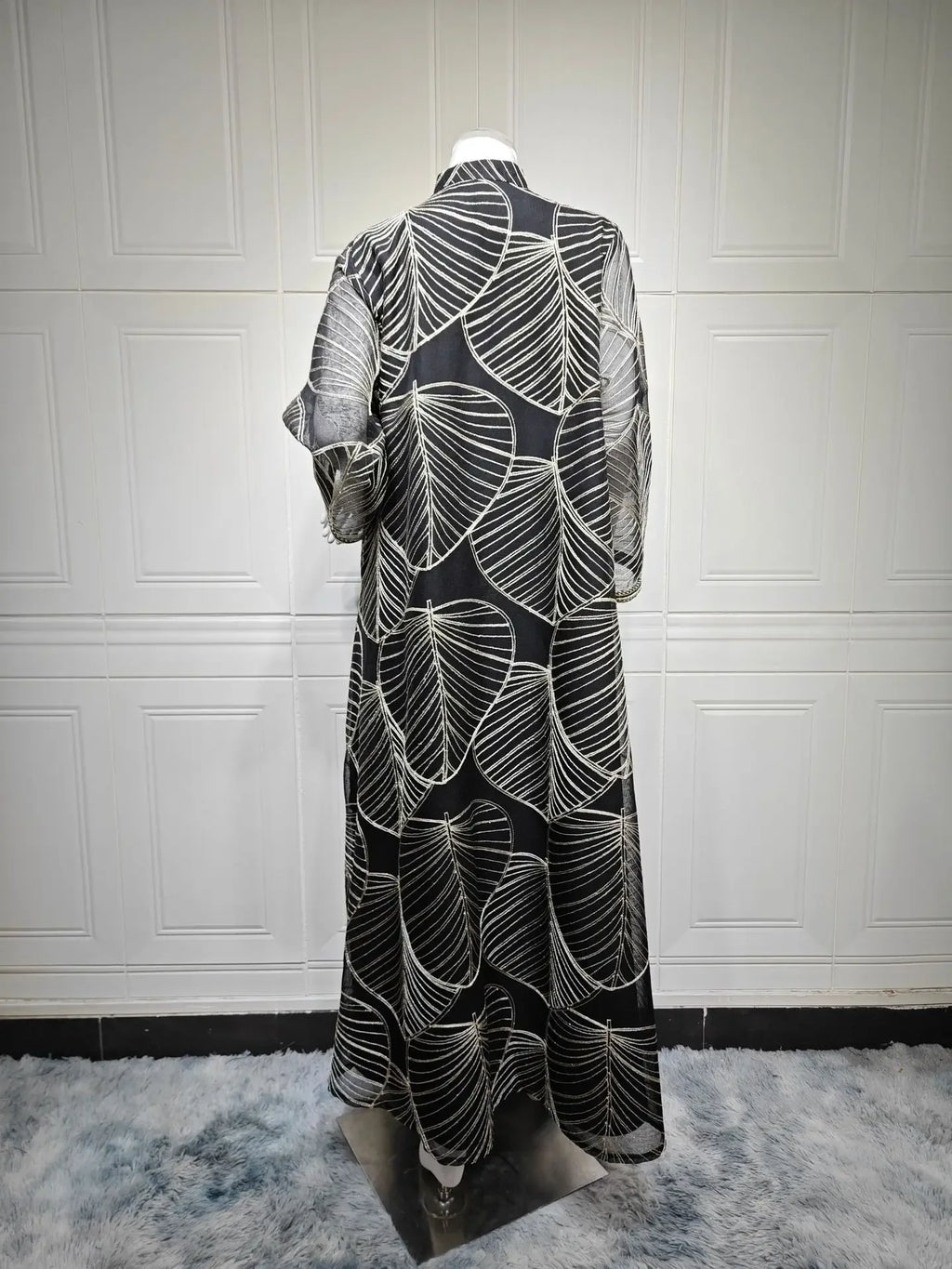 Women Mesh Sequins Dress Elegant Abaya  Eid Party Gorgeous Embroidery Dresses Lace-up Muslim Jalabiya  Vestidos Largos Robe 2025