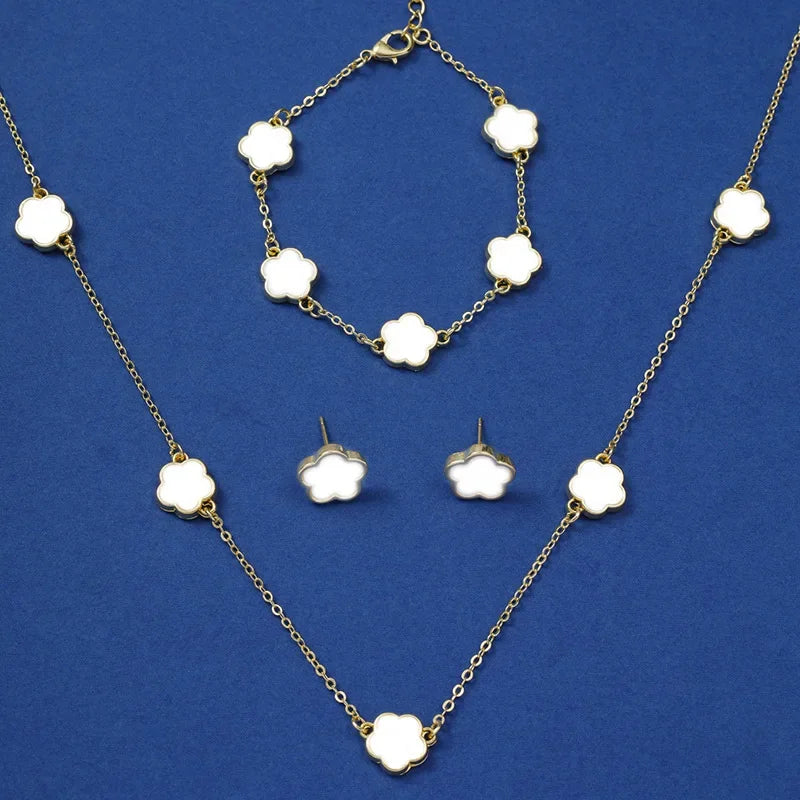 3Pcs/Set of Wedding Season Women's Claw Chain Series Earrings Necklaces Bracelets Jewelry Sets  Banquet and Holiday Jewerly Gift