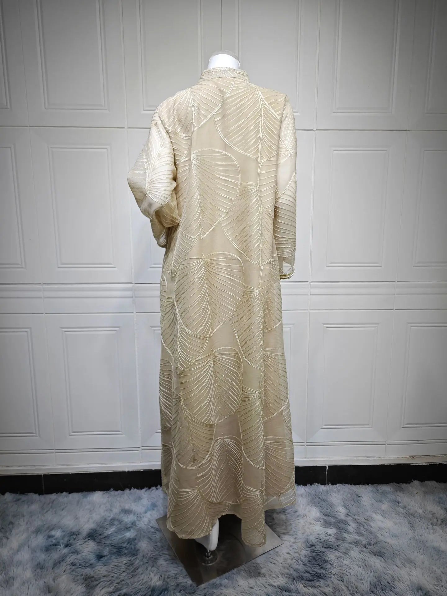 Women Mesh Sequins Dress Elegant Abaya  Eid Party Gorgeous Embroidery Dresses Lace-up Muslim Jalabiya  Vestidos Largos Robe 2025