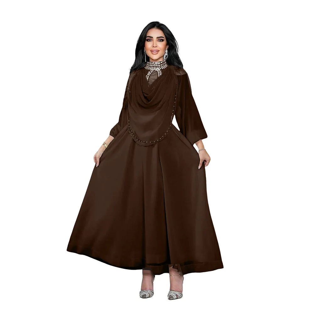 Elegant Dubai Luxury Diamonds Abaya Women Muslim Evening Party Dress Turkey Kaftan Eid Djellaba Ramadan Islam Jalabiya Vestidos