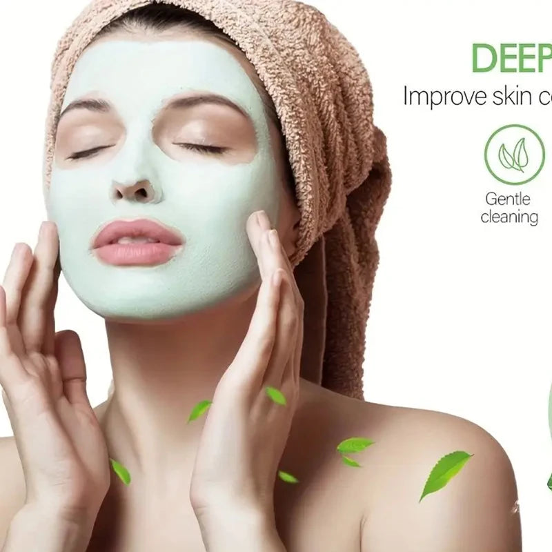 Green Tea Remove Blackhead Solid Mask Dispel Acne Blemish Cleansing Stick Mask Shrink Pores Tighten Whitening Skin Care Products